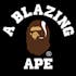Logo for the brand Blazing Ape OG Kush